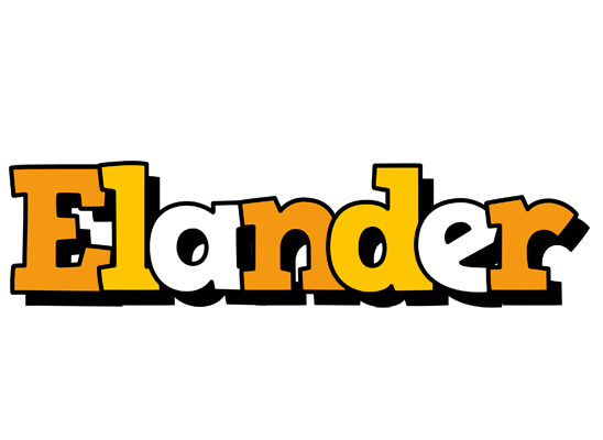 Elander cartoon logo