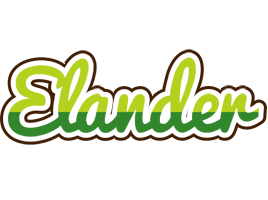 Elander golfing logo
