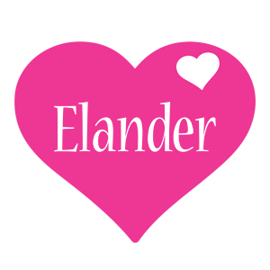 Elander love-heart logo
