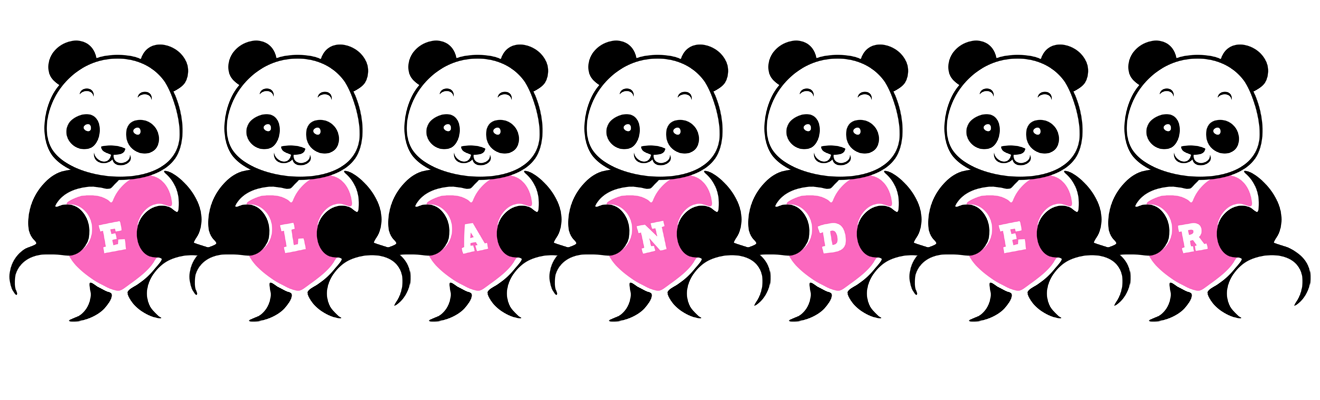 Elander love-panda logo