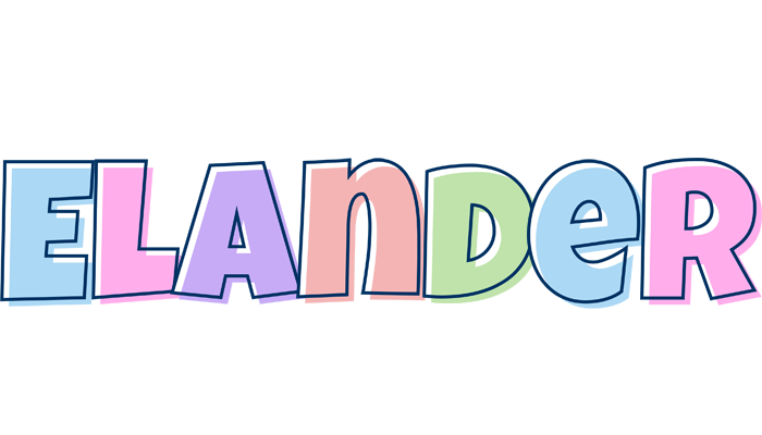 Elander pastel logo