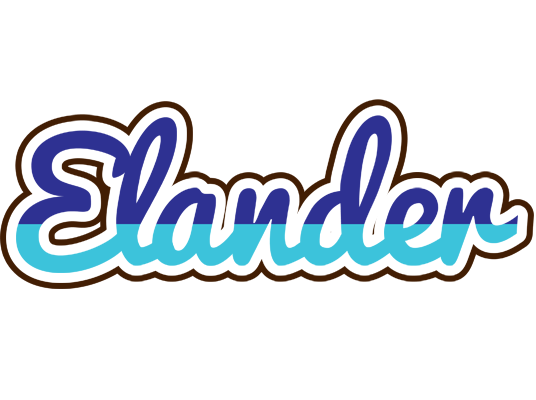 Elander raining logo
