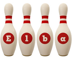 Elba bowling-pin logo