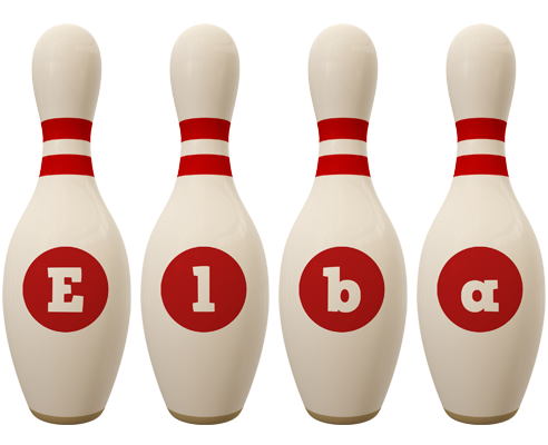 Elba bowling-pin logo
