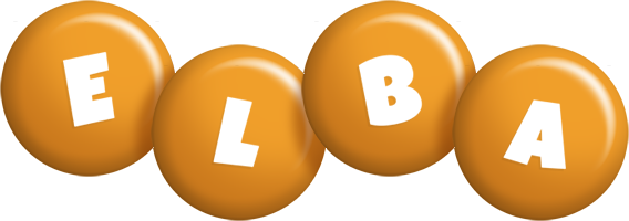 Elba candy-orange logo