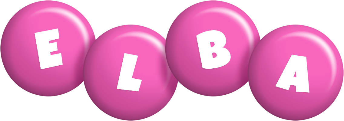 Elba candy-pink logo