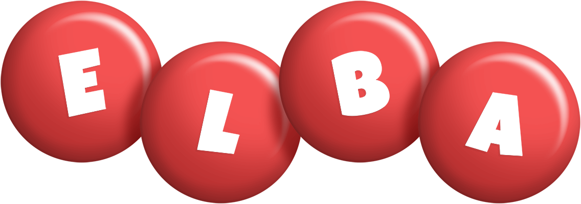 Elba candy-red logo