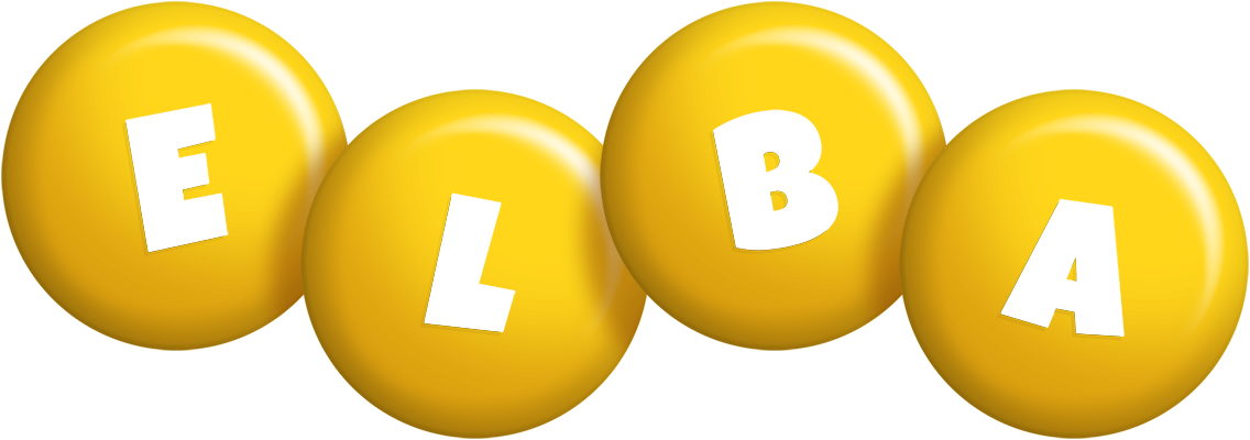 Elba candy-yellow logo