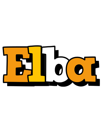 Elba cartoon logo