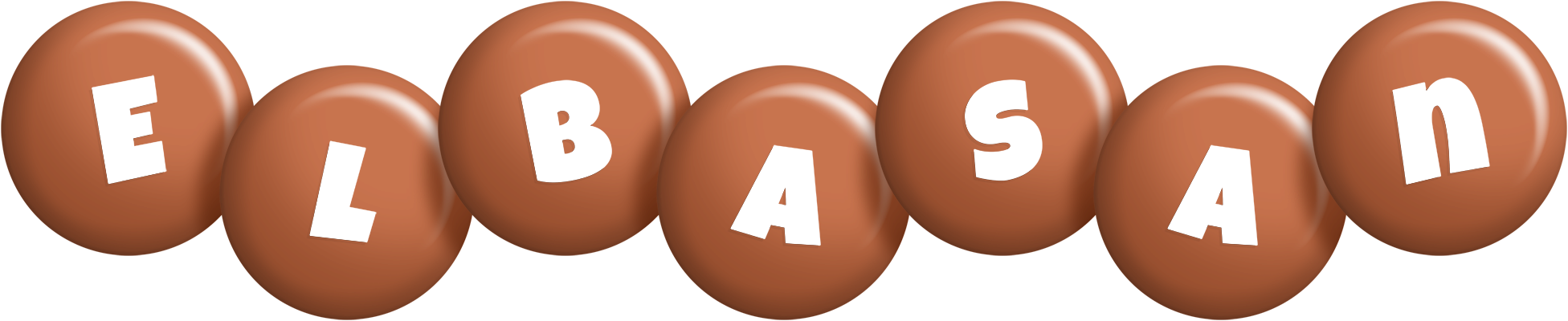 Elbasan candy-brown logo