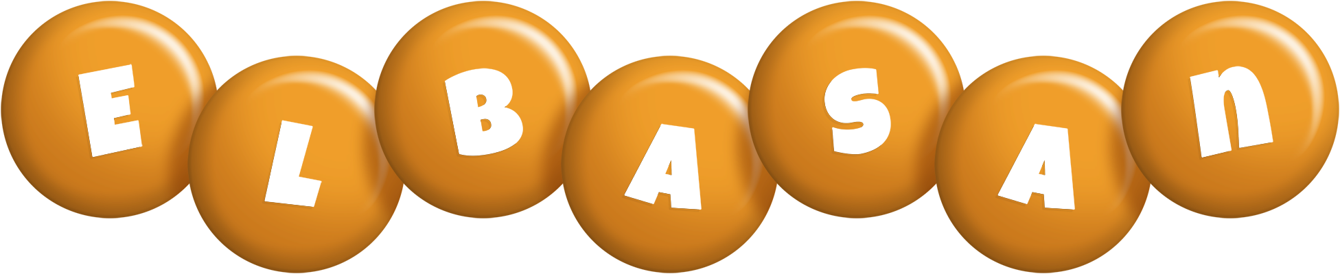 Elbasan candy-orange logo