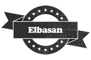 Elbasan grunge logo