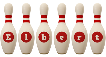 Elbert bowling-pin logo