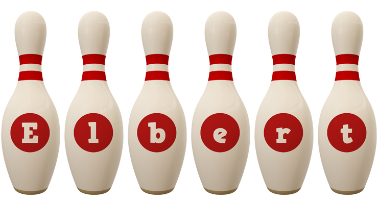 Elbert bowling-pin logo