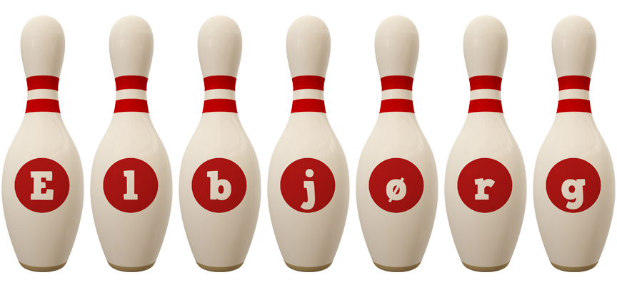 Elbjørg bowling-pin logo