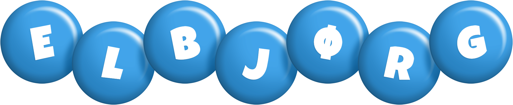Elbjørg candy-blue logo