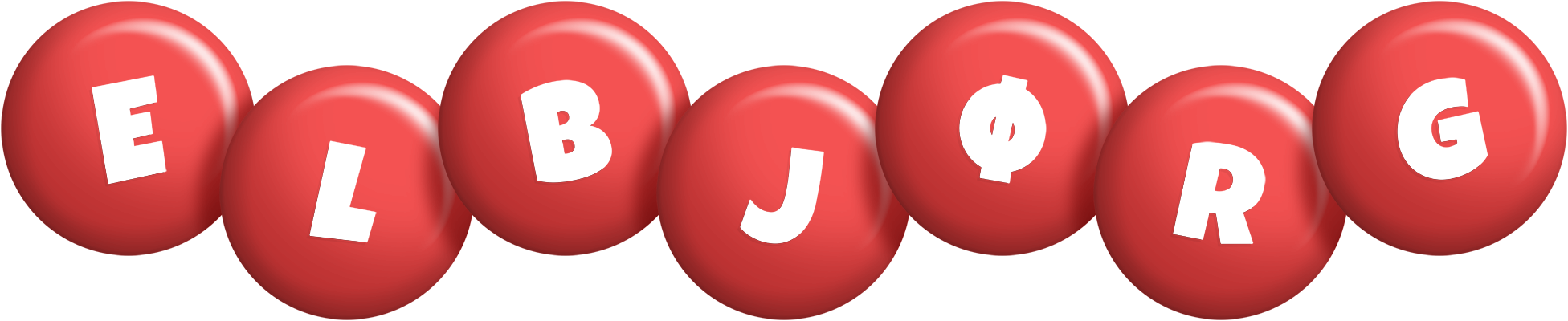 Elbjørg candy-red logo