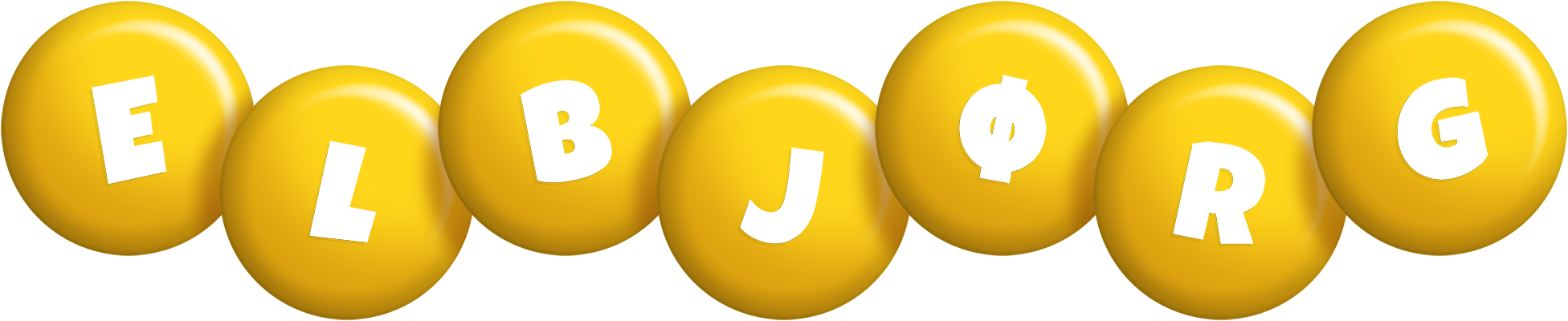 Elbjørg candy-yellow logo