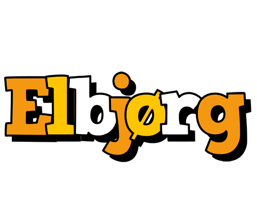 Elbjørg cartoon logo
