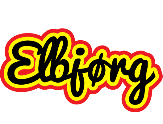Elbjørg flaming logo
