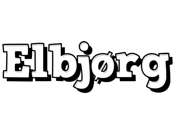 Elbjørg snowing logo