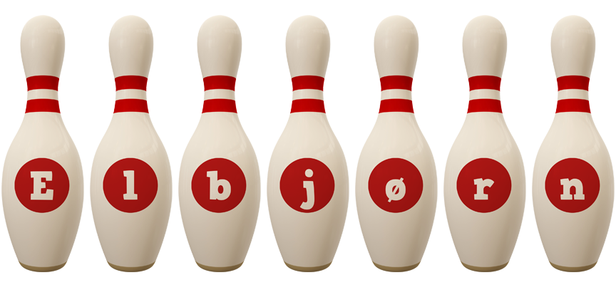 Elbjørn bowling-pin logo