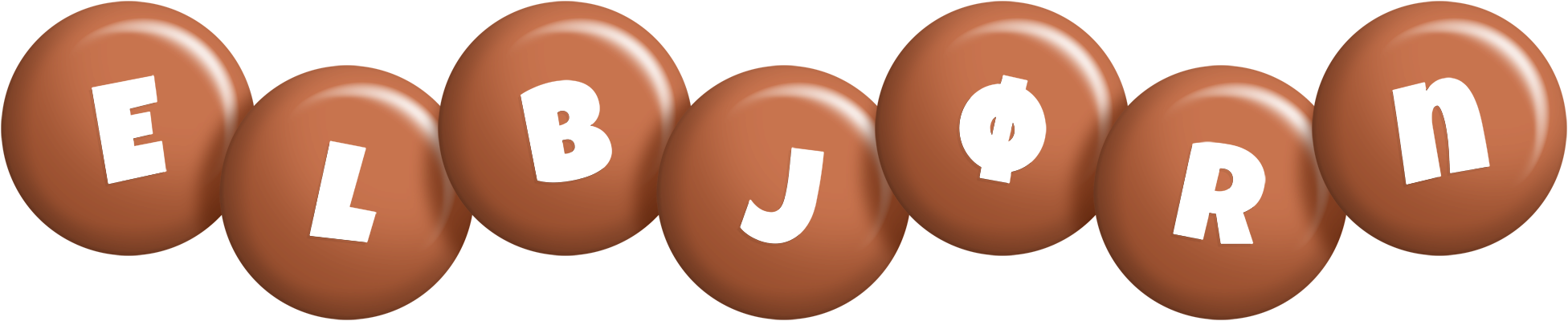 Elbjørn candy-brown logo