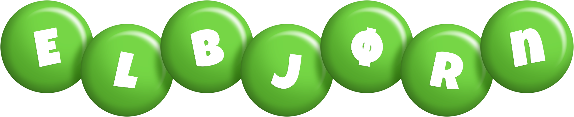 Elbjørn candy-green logo
