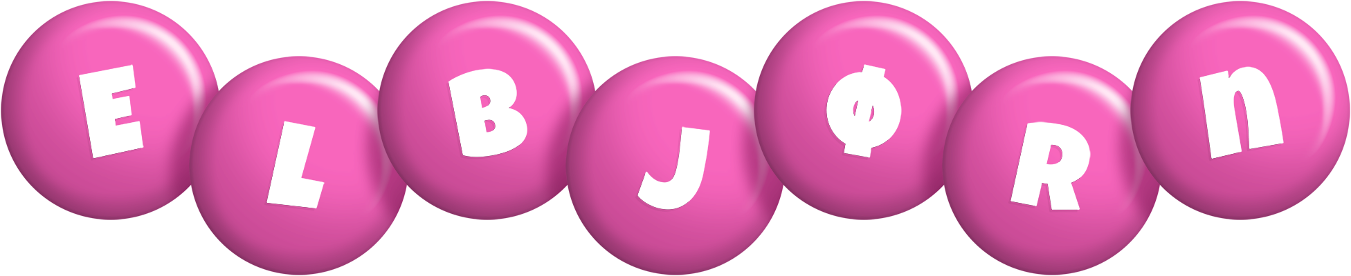 Elbjørn candy-pink logo