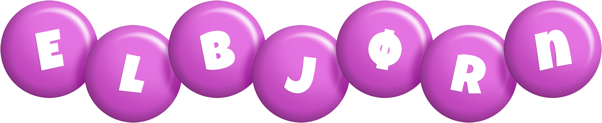 Elbjørn candy-purple logo