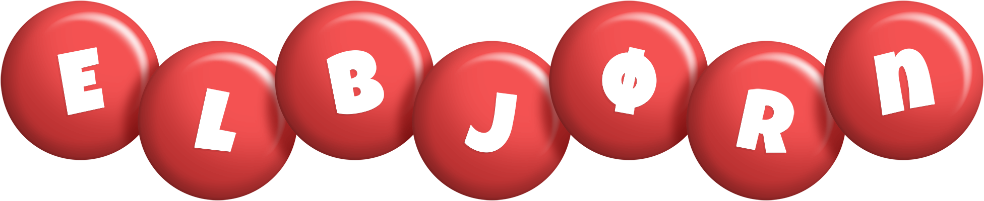 Elbjørn candy-red logo
