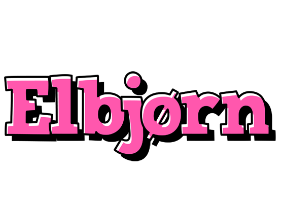 Elbjørn girlish logo