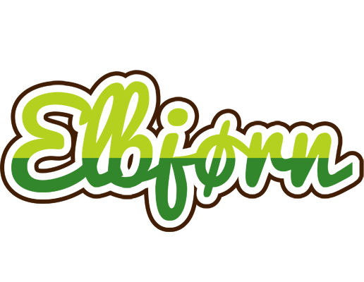 Elbjørn golfing logo