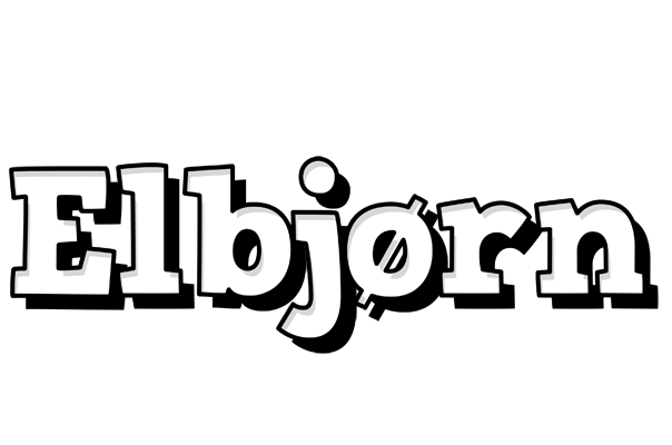 Elbjørn snowing logo