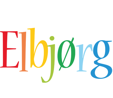 Elbjørg birthday logo