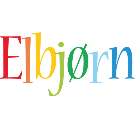Elbjørn birthday logo