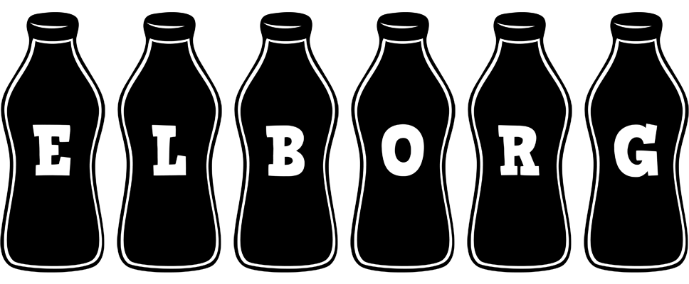Elborg bottle logo