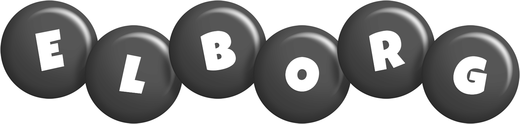 Elborg candy-black logo