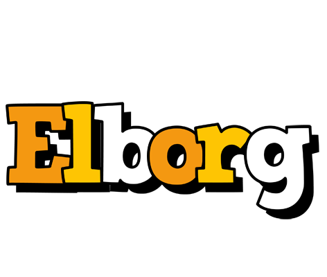 Elborg cartoon logo
