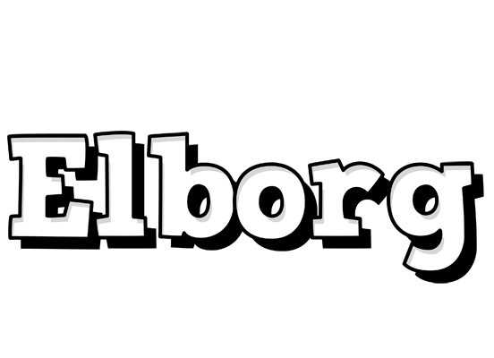 Elborg snowing logo