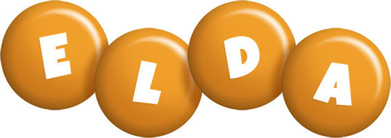 Elda candy-orange logo