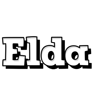 Elda snowing logo