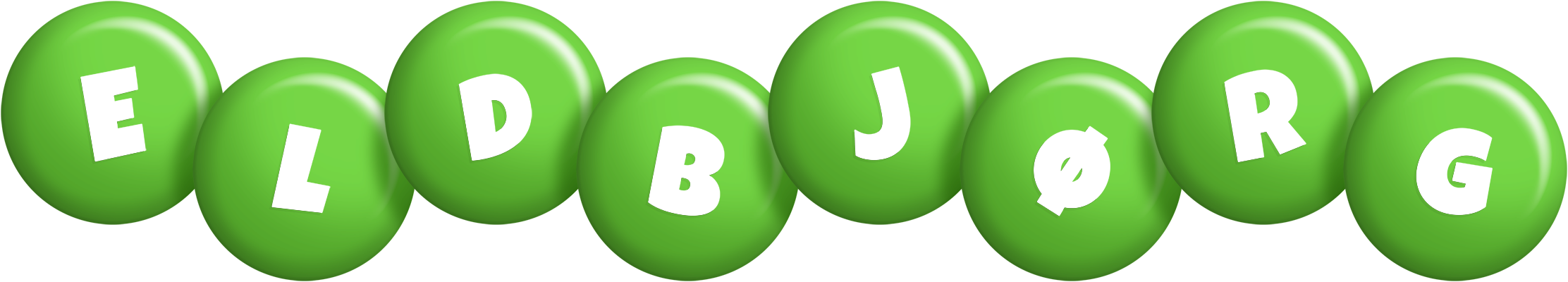 Eldbjørg candy-green logo