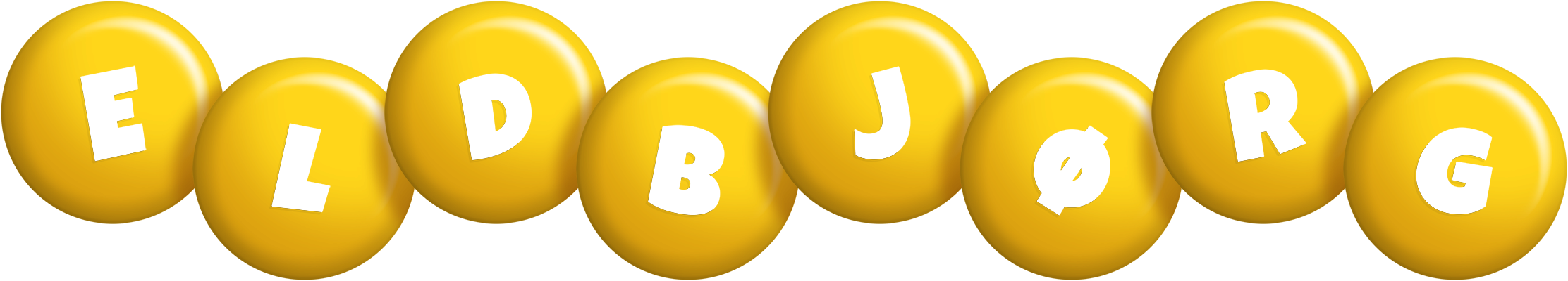Eldbjørg candy-yellow logo