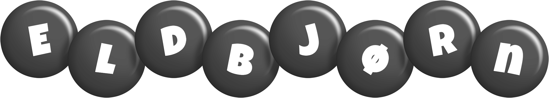 Eldbjørn candy-black logo