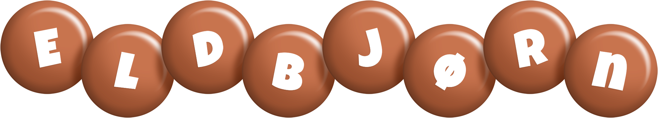 Eldbjørn candy-brown logo
