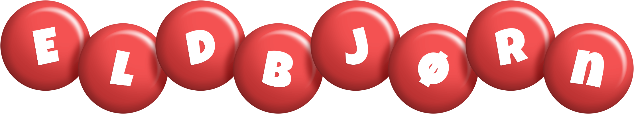 Eldbjørn candy-red logo
