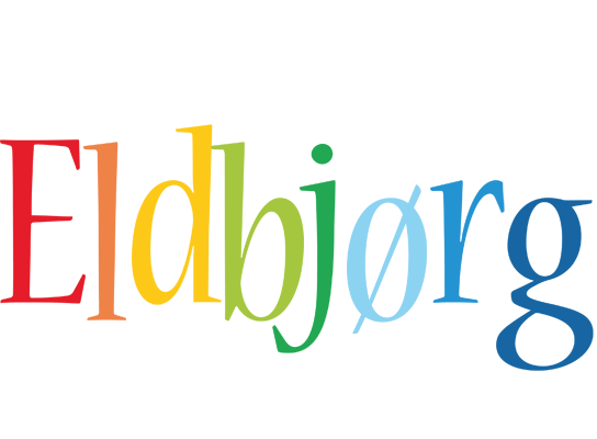 Eldbjørg birthday logo