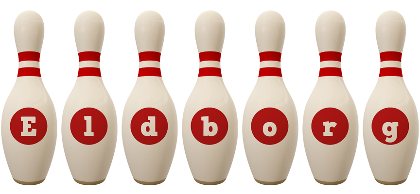 Eldborg bowling-pin logo