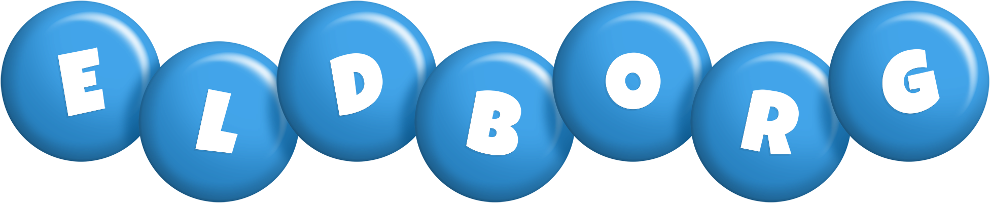 Eldborg candy-blue logo